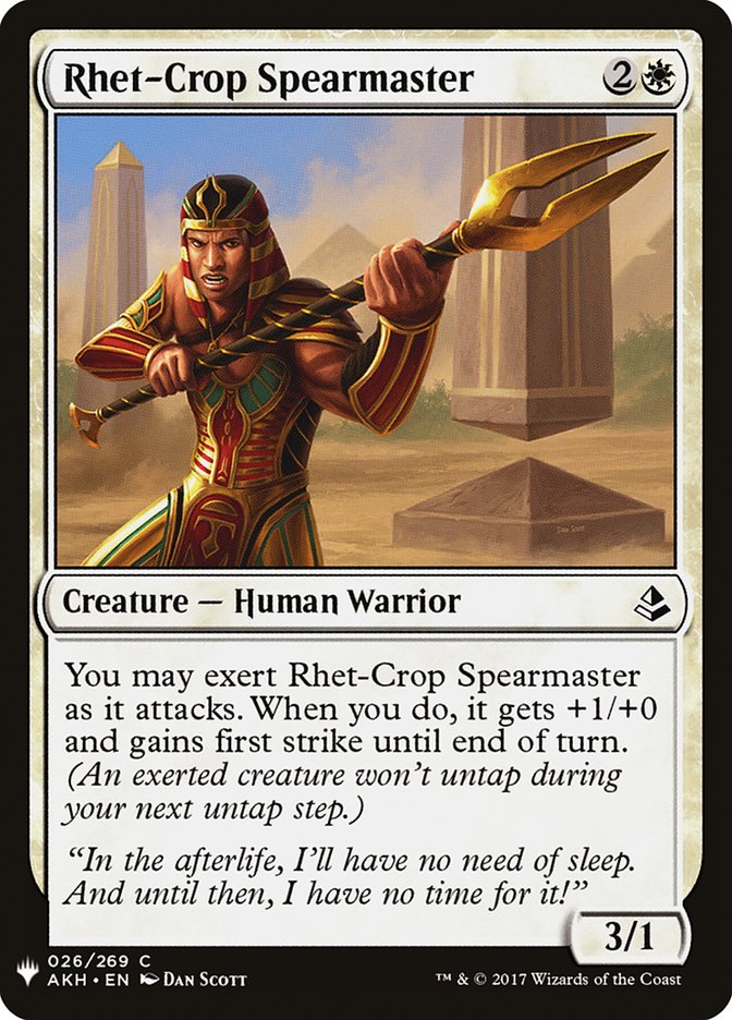 Rhet-Crop Spearmaster [Mystery Booster] | Card Citadel