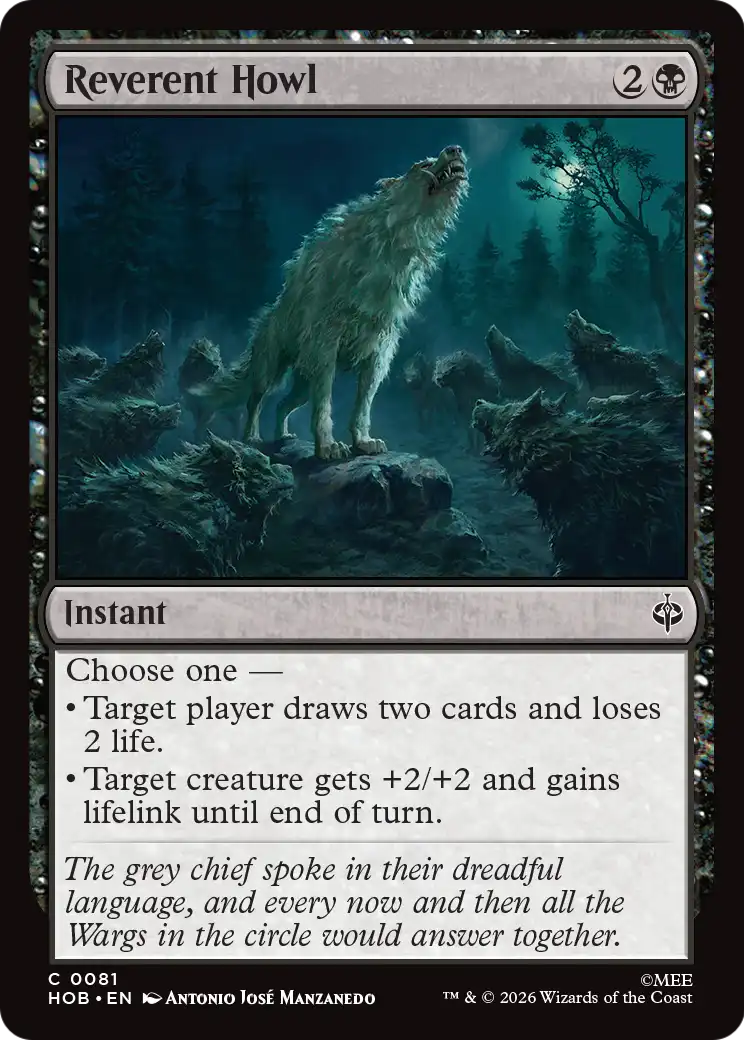 Reverent Howl [The Hobbit] | Card Citadel