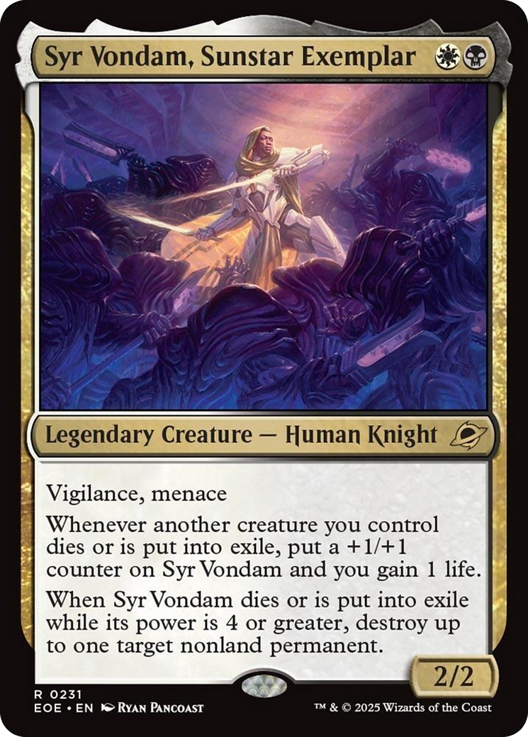 Syr Vondam, Sunstar Exemplar [Edge of Eternities] | Card Citadel