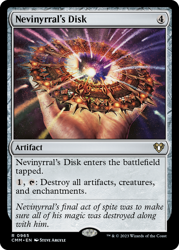 Nevinyrral's Disk [Commander Masters] | Card Citadel