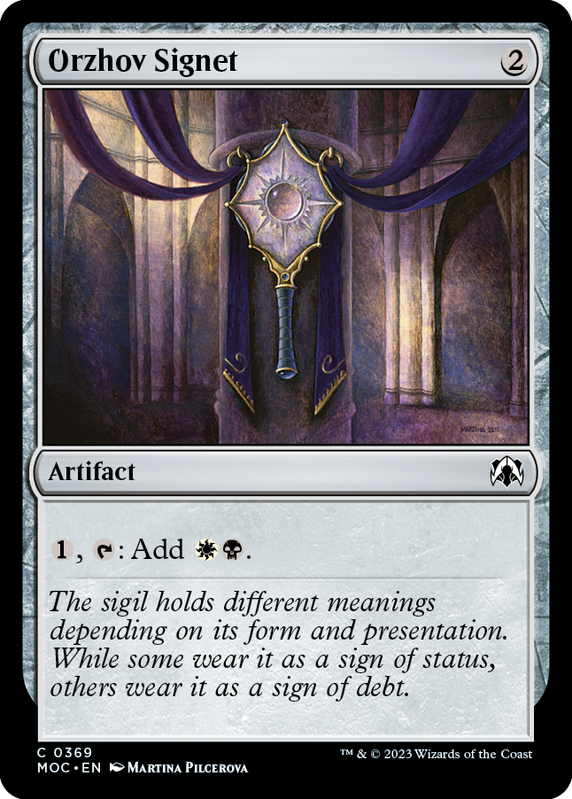 Orzhov Signet [March of the Machine Commander] | Card Citadel