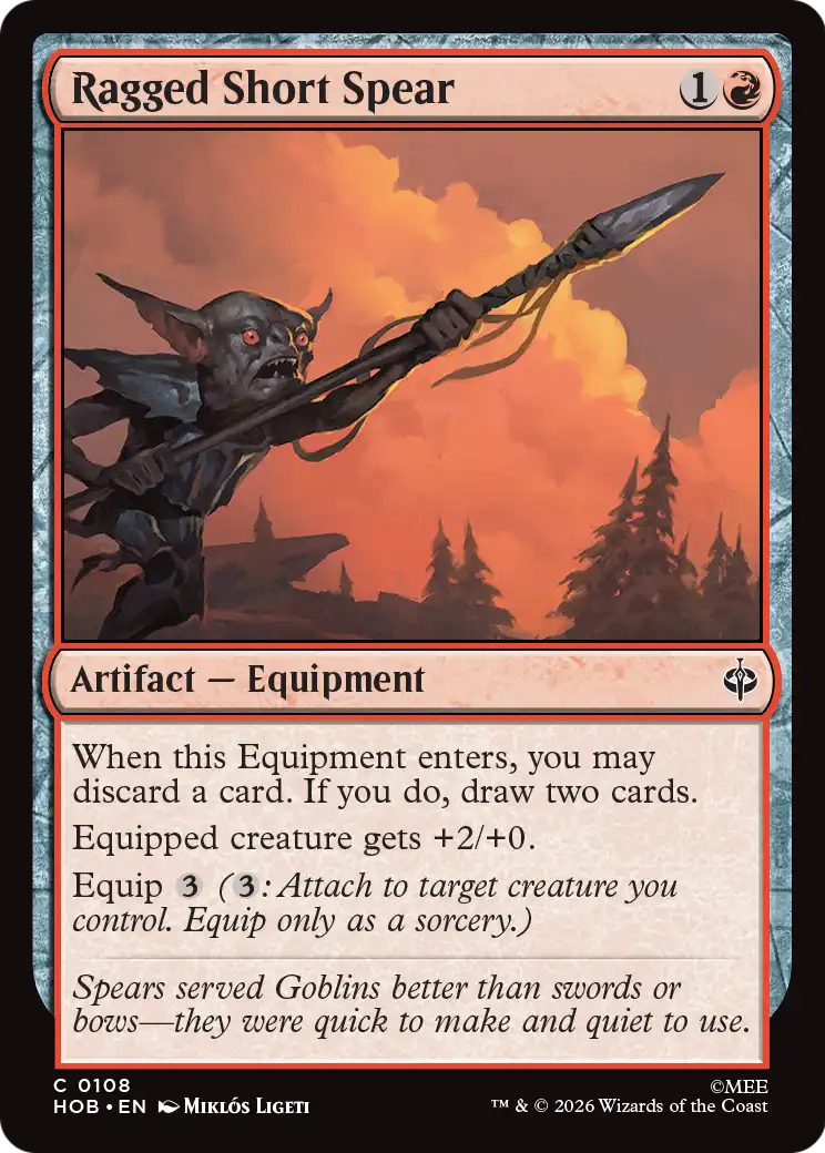 Ragged Short Spear [The Hobbit] | Card Citadel
