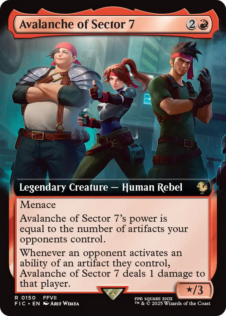 Avalanche of Sector 7 (Extended Art) [FINAL FANTASY Commander] | Card Citadel