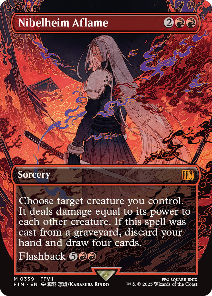 Nibelheim Aflame (Borderless) [FINAL FANTASY] | Card Citadel