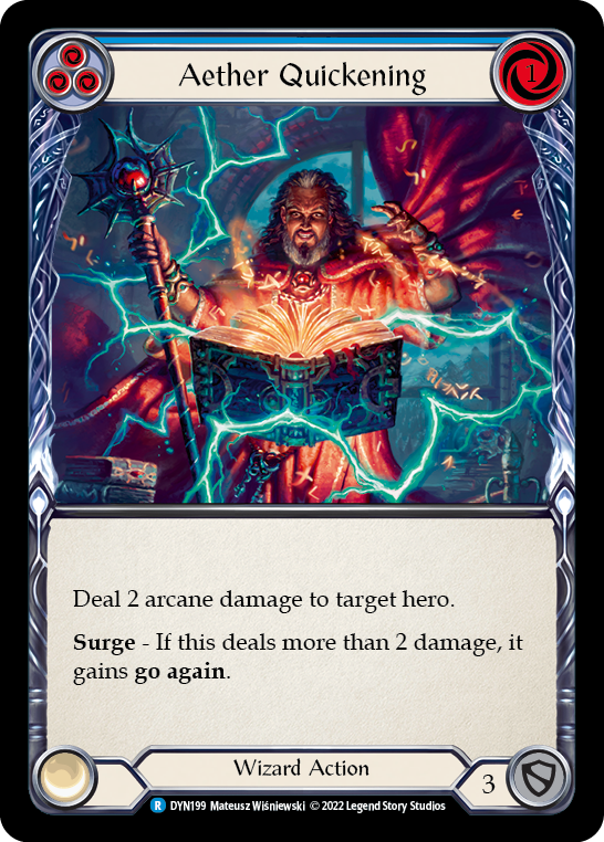 Aether Quickening (Blue) [DYN199] (Dynasty) | Card Citadel