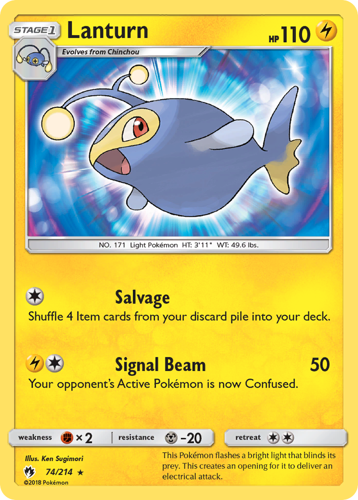 Lanturn (74/214) [Sun & Moon: Lost Thunder] | Card Citadel