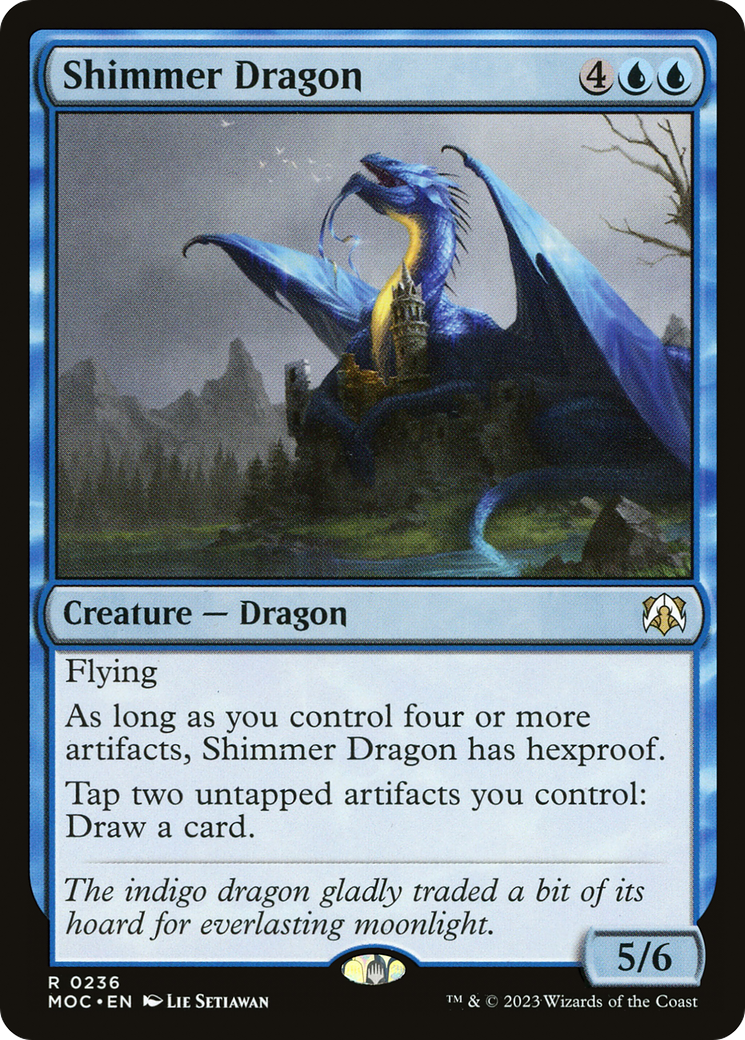 Shimmer Dragon [March of the Machine Commander] | Card Citadel