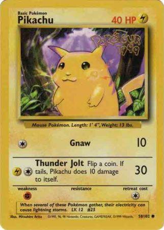 Pikachu (58/102) (PokeTour 1999 Promo) [Miscellaneous Cards] | Card Citadel