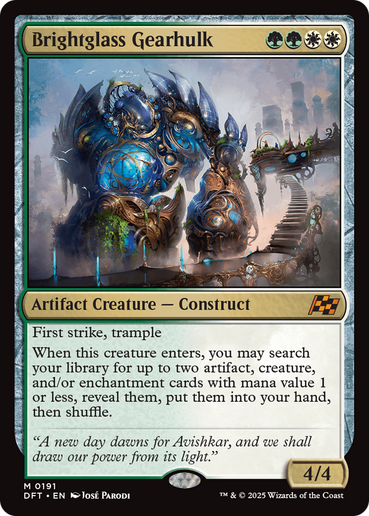 Brightglass Gearhulk [Aetherdrift] | Card Citadel