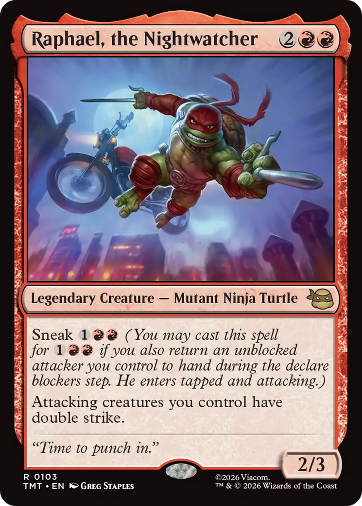 Raphael, the Nightwatcher [Teenage Mutant Ninja Turtles] | Card Citadel