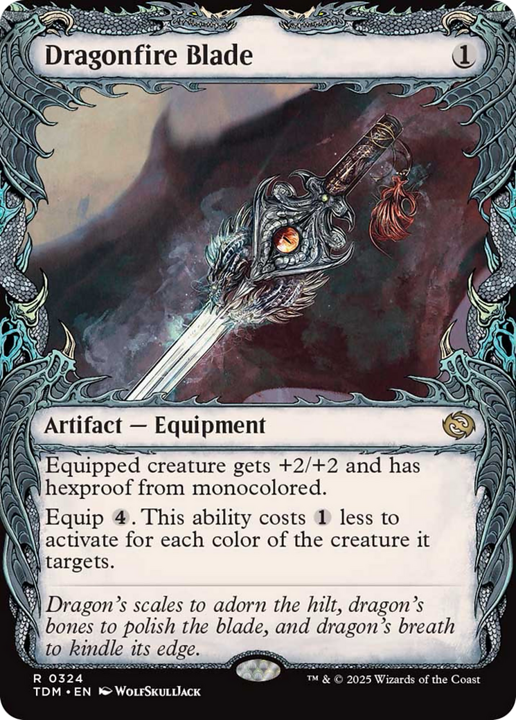 Dragonfire Blade (Showcase) [Tarkir: Dragonstorm] | Card Citadel