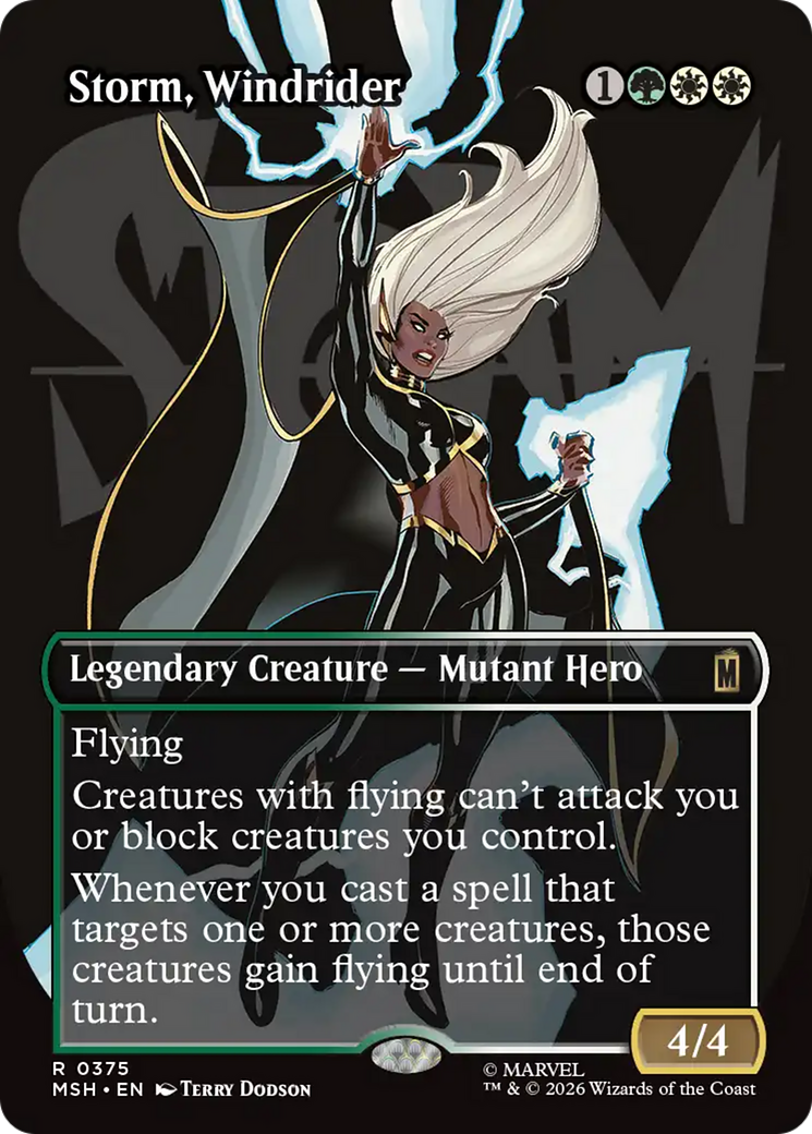 Storm, Windrider (Borderless) [Marvel Super Heroes] | Card Citadel