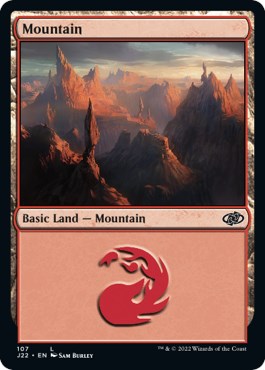Mountain (107) [Jumpstart 2022] | Card Citadel