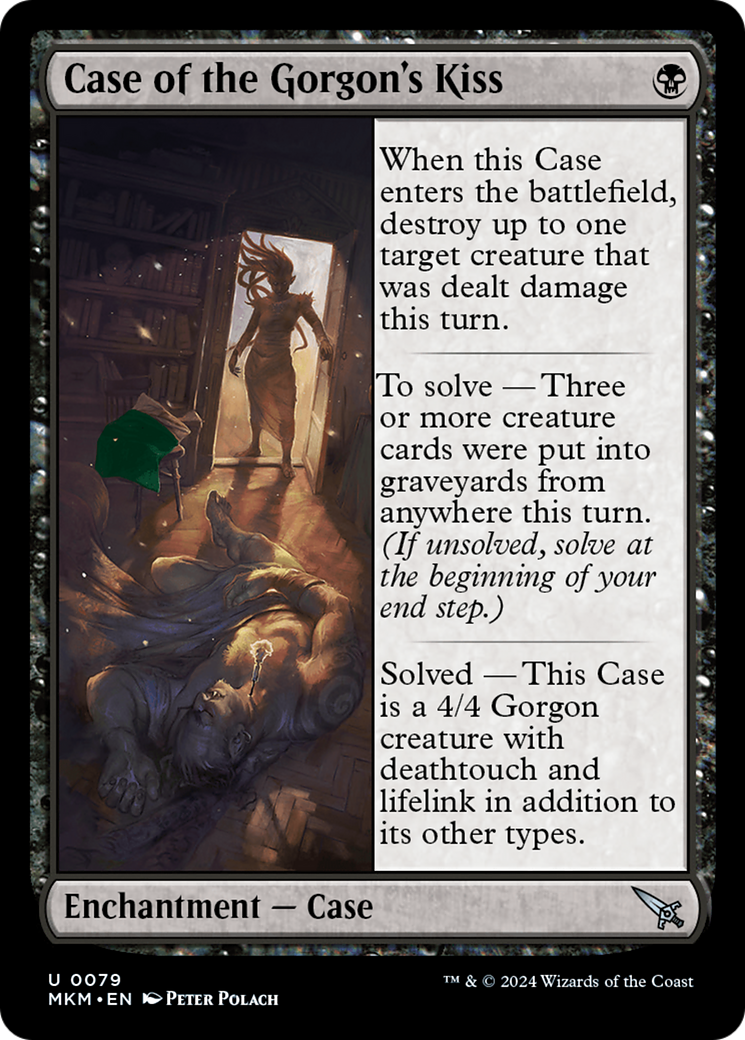 Case of the Gorgon's Kiss (Green) [Murders at Karlov Manor] | Card Citadel