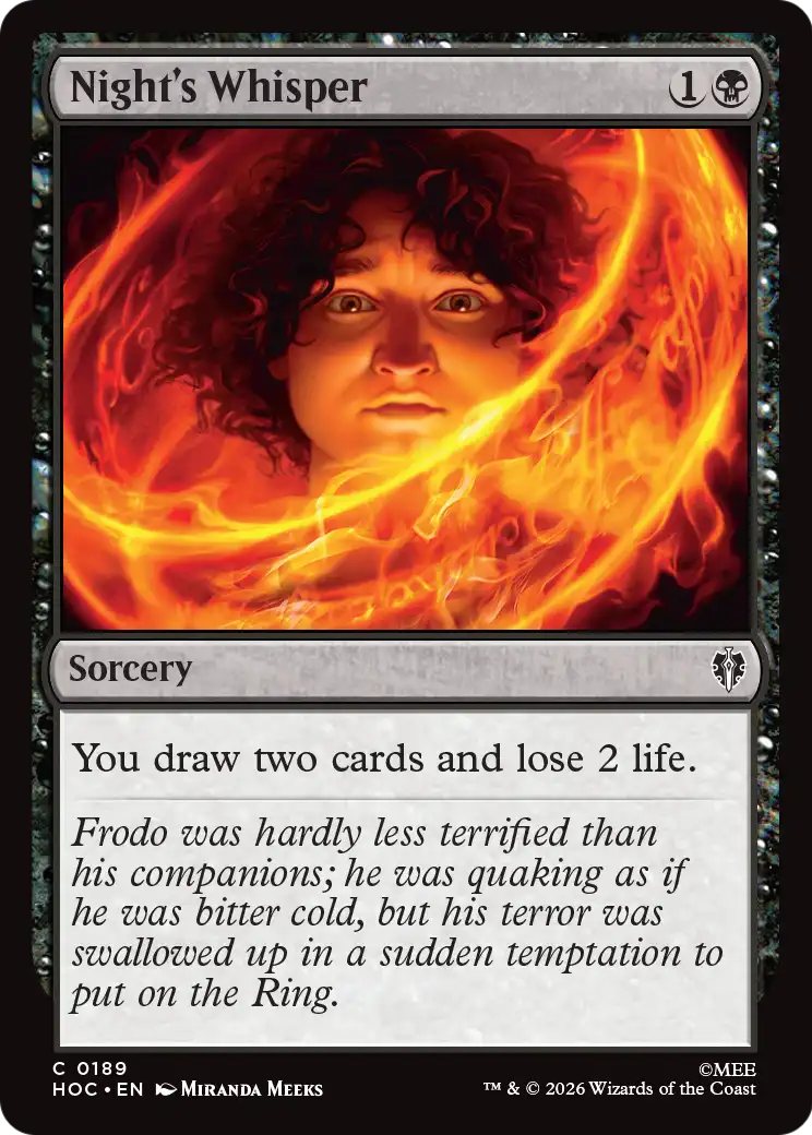 Night's Whisper [The Hobbit: Eternal-Legal] | Card Citadel