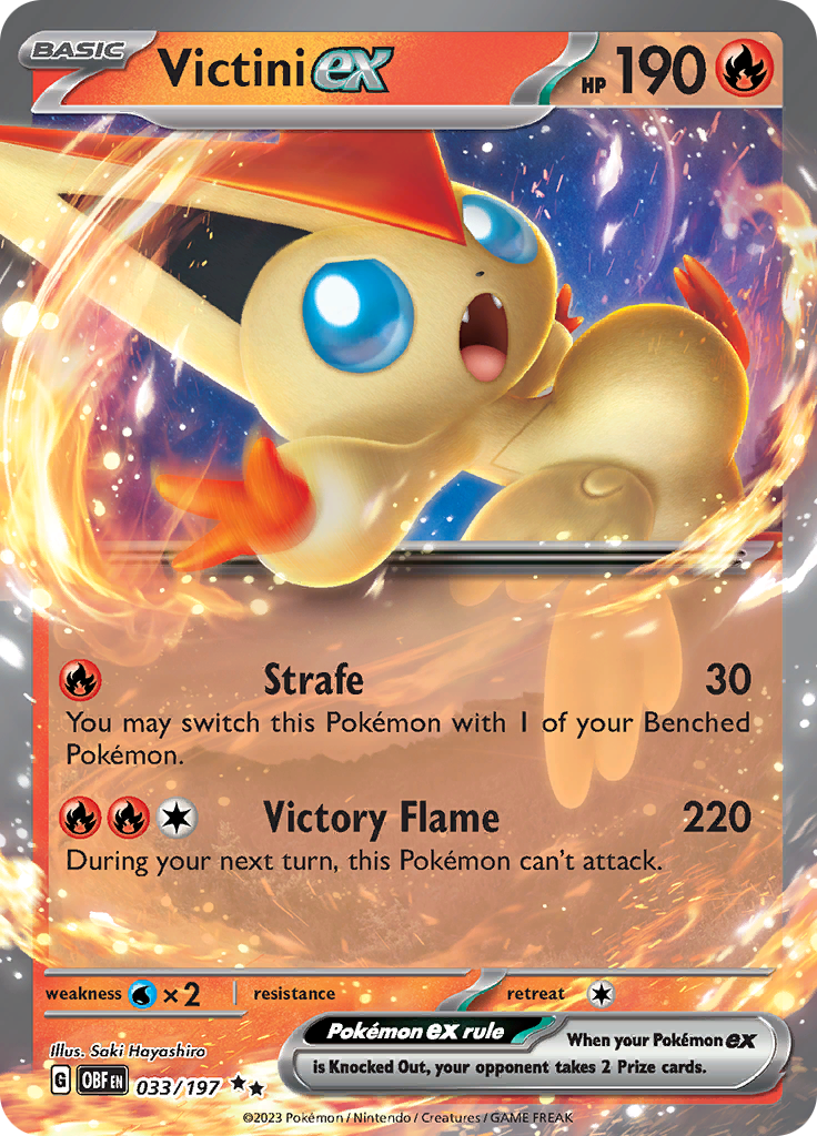 Victini ex (033/197) [Scarlet & Violet: Obsidian Flames] | Card Citadel