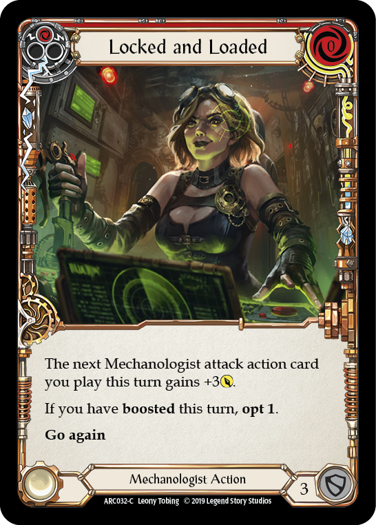 Locked and Loaded (Red) [ARC032-C] (Arcane Rising)  1st Edition Rainbow Foil | Card Citadel