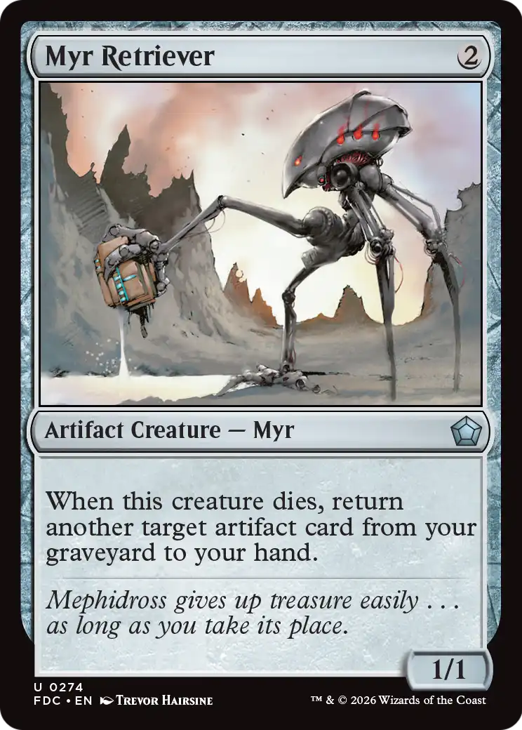 Myr Retriever [Foundations Commander] | Card Citadel