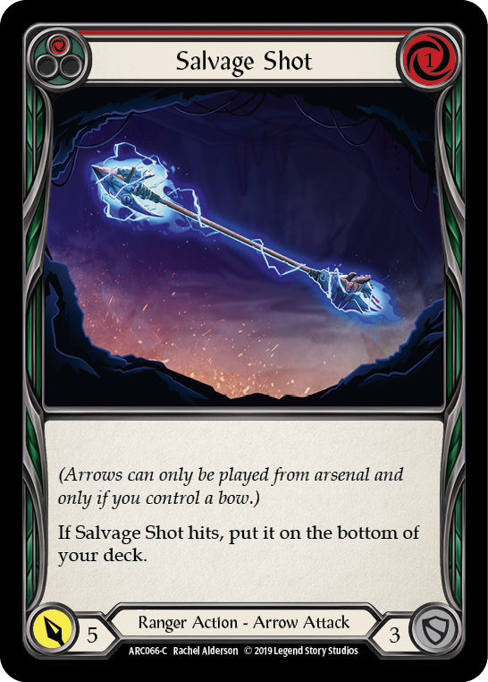 Salvage Shot (Red) [ARC066-C] (Arcane Rising)  1st Edition Rainbow Foil | Card Citadel