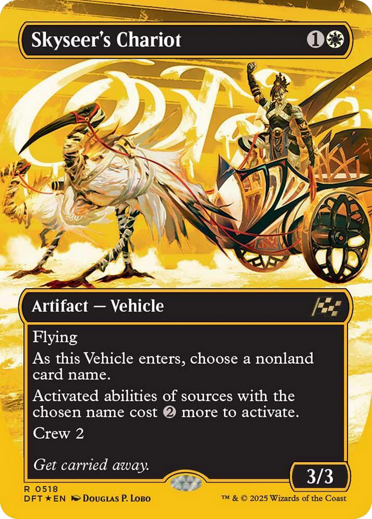 Skyseer's Chariot (Borderless) (First-Place Foil) [Aetherdrift] | Card Citadel