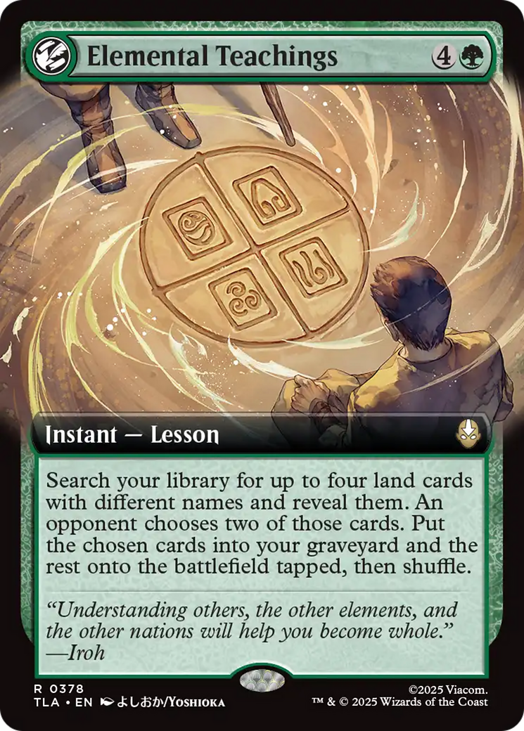 Elemental Teachings (Extended Art) [Avatar: The Last Airbender] | Card Citadel