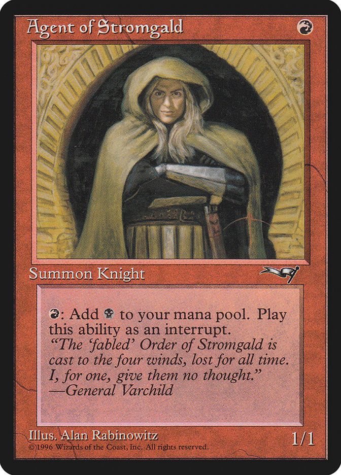 Agent of Stromgald (Arms Crossed) [Alliances] | Card Citadel