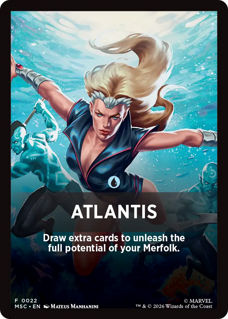Atlantis Theme Card [Marvel Super Heroes Commander] | Card Citadel