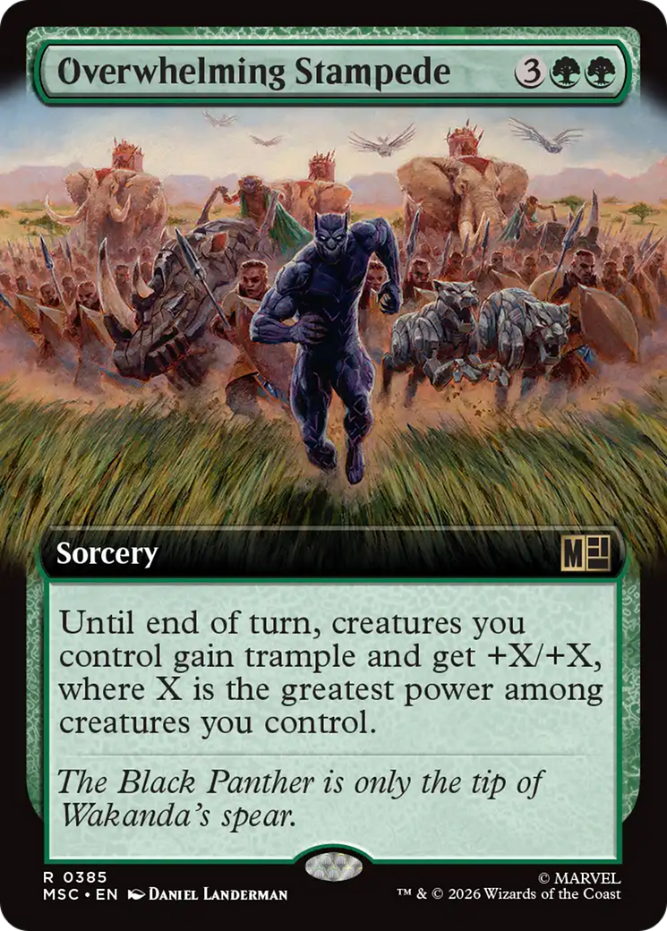 Overwhelming Stampede (Extended Art) [Marvel Super Heroes Commander] | Card Citadel
