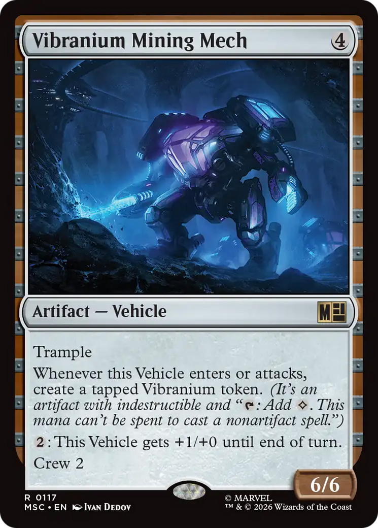 Vibranium Mining Mech (Surge Foil) [Marvel Super Heroes Commander] | Card Citadel