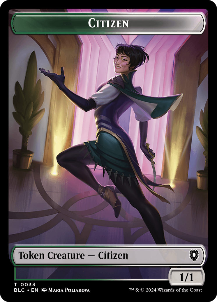 Soldier // Citizen Double-Sided Token [Bloomburrow Commander Tokens] | Card Citadel