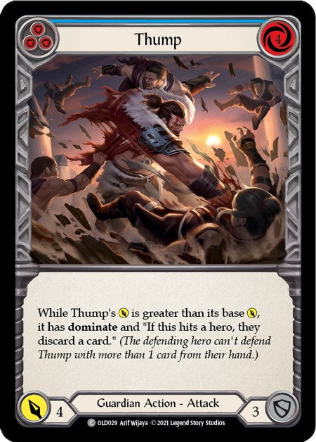 Thump (Blue) [OLD029] (Tales of Aria Oldhim Blitz Deck)  1st Edition Normal | Card Citadel