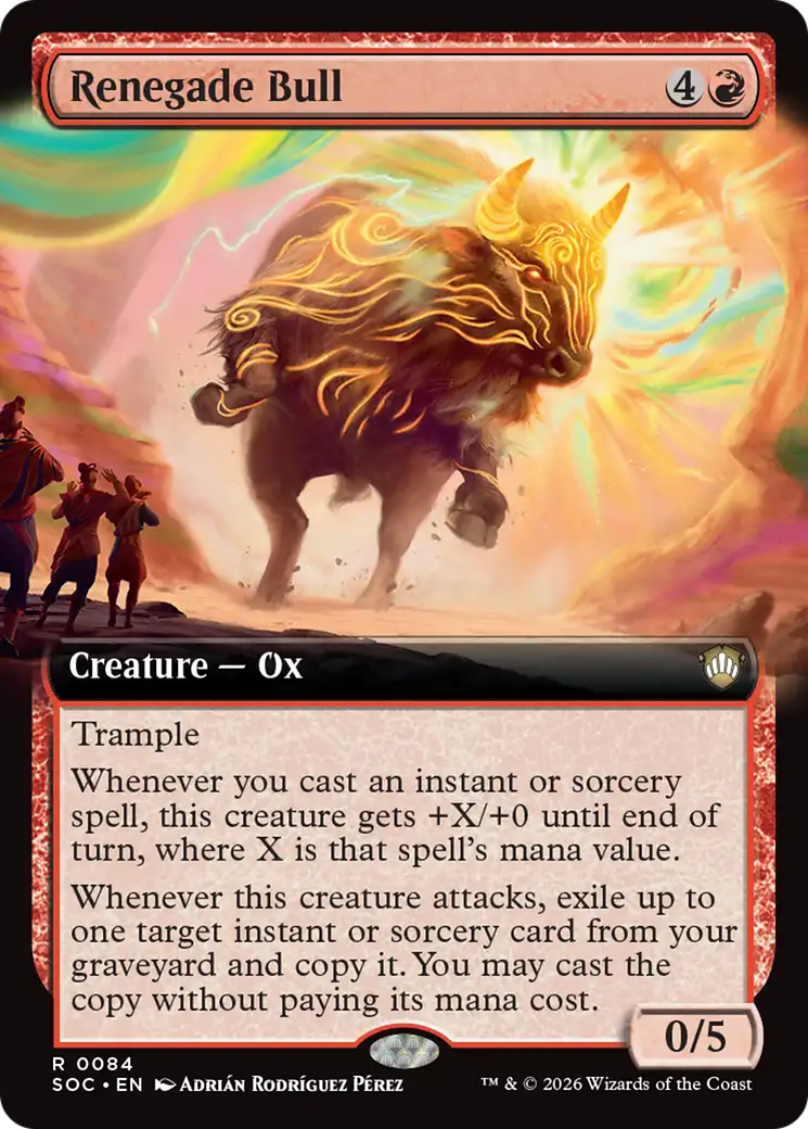 Renegade Bull (Extended Art) [Secrets of Strixhaven Commander] | Card Citadel