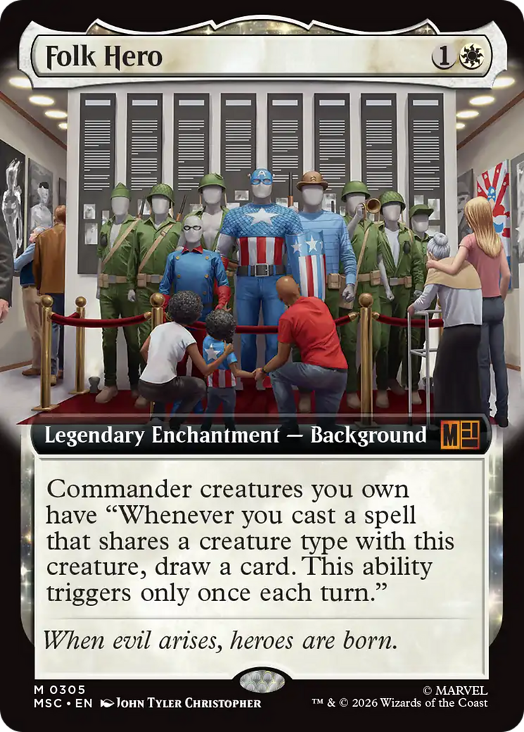 Folk Hero (Extended Art) [Marvel Super Heroes Commander] | Card Citadel