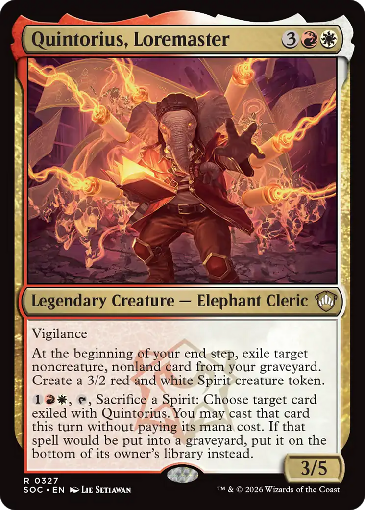 Quintorius, Loremaster [Secrets of Strixhaven Commander] | Card Citadel