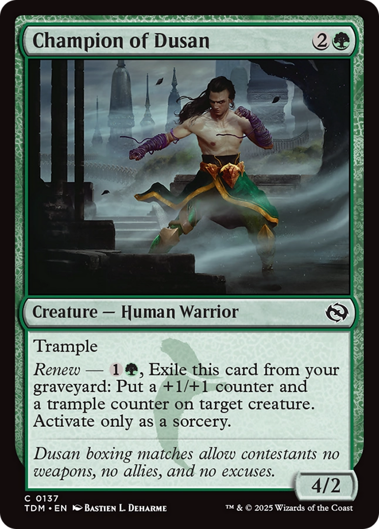 Champion of Dusan [Tarkir: Dragonstorm] | Card Citadel