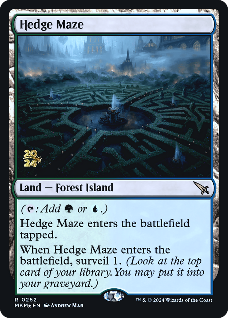 Hedge Maze [Murders at Karlov Manor Prerelease Promos] | Card Citadel