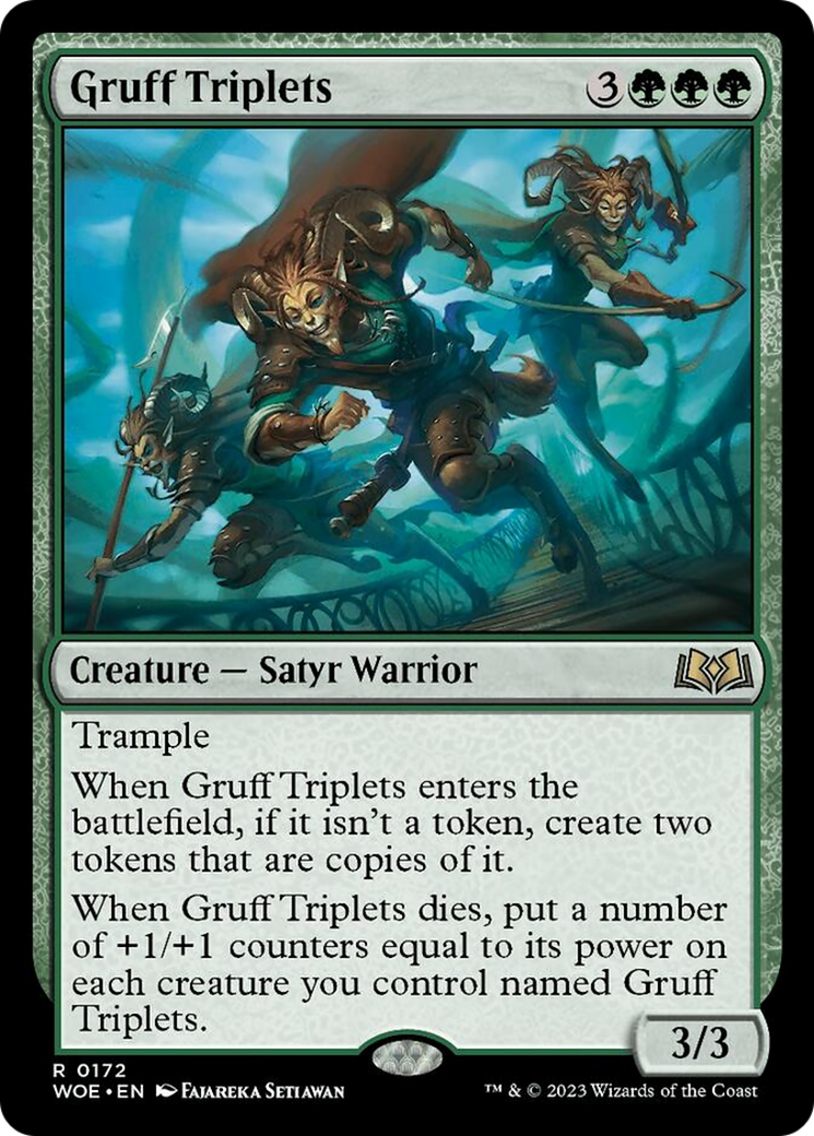 Gruff Triplets [Wilds of Eldraine] | Card Citadel