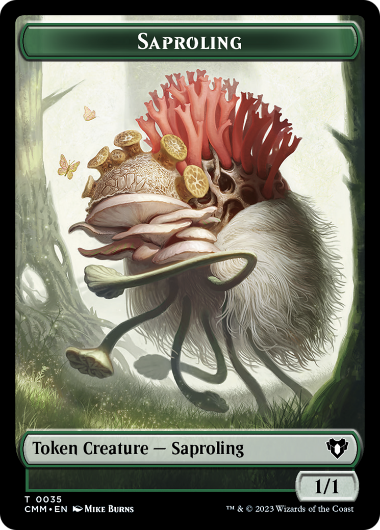 Saproling // Satyr Double-Sided Token [Commander Masters Tokens] | Card Citadel