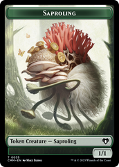 Saproling // Dragon (0021) Double-Sided Token [Commander Masters Tokens] | Card Citadel