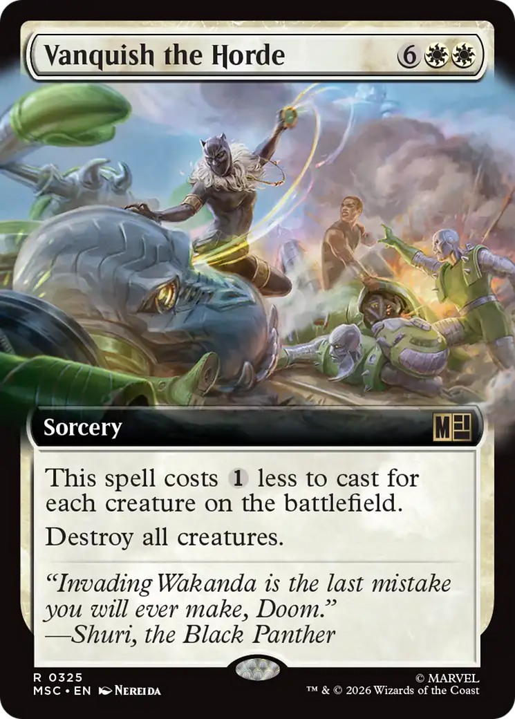 Vanquish the Horde (Extended Art) [Marvel Super Heroes Commander] | Card Citadel