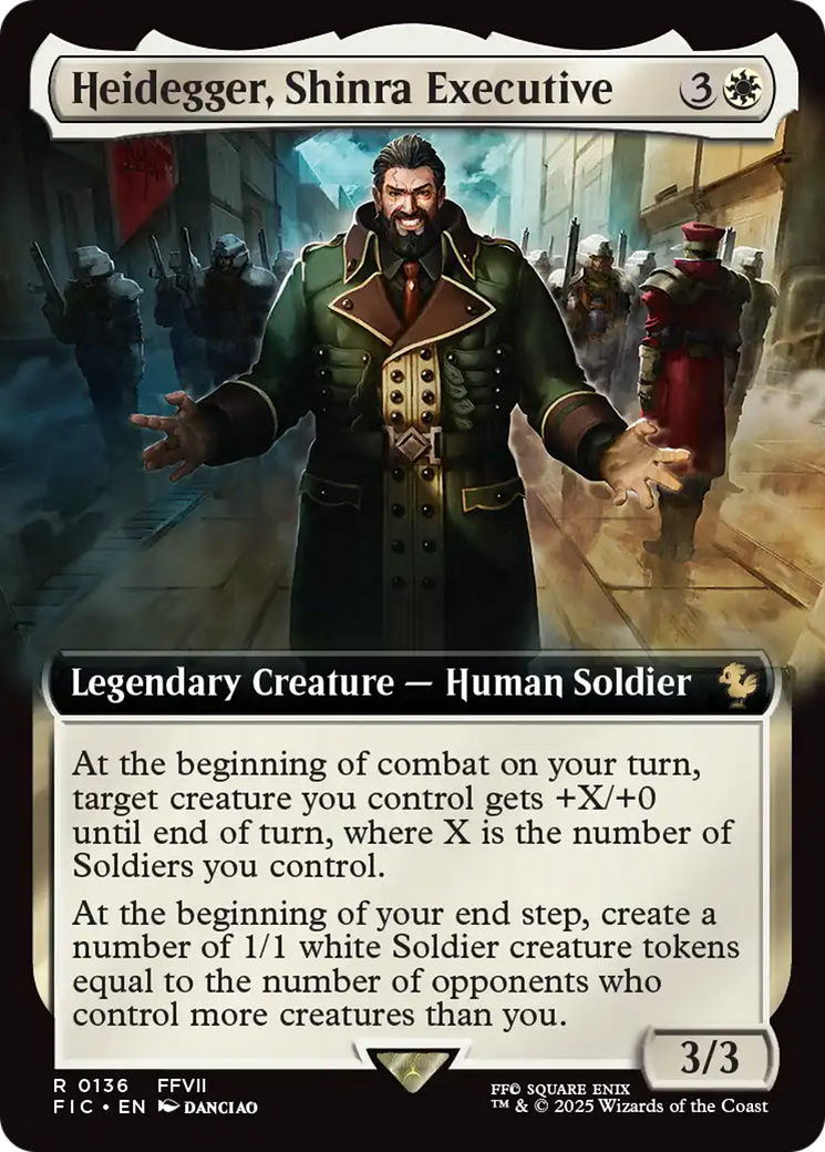 Heidegger, Shinra Executive (Extended Art) [FINAL FANTASY Commander] | Card Citadel