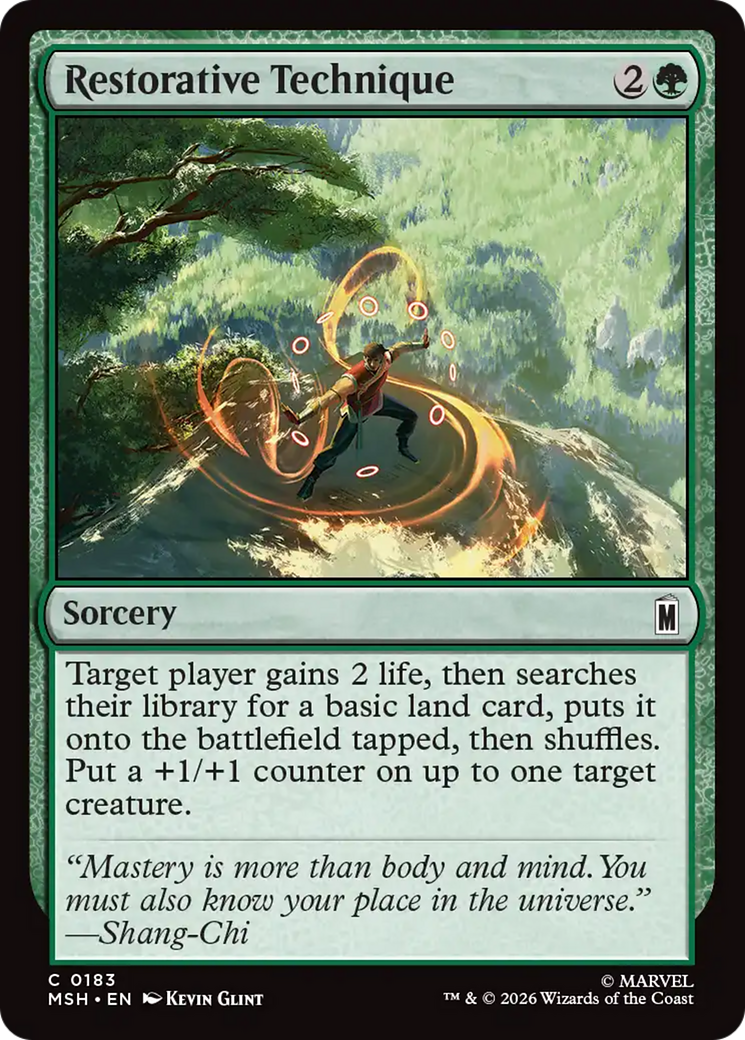 Restorative Technique [Marvel Super Heroes] | Card Citadel