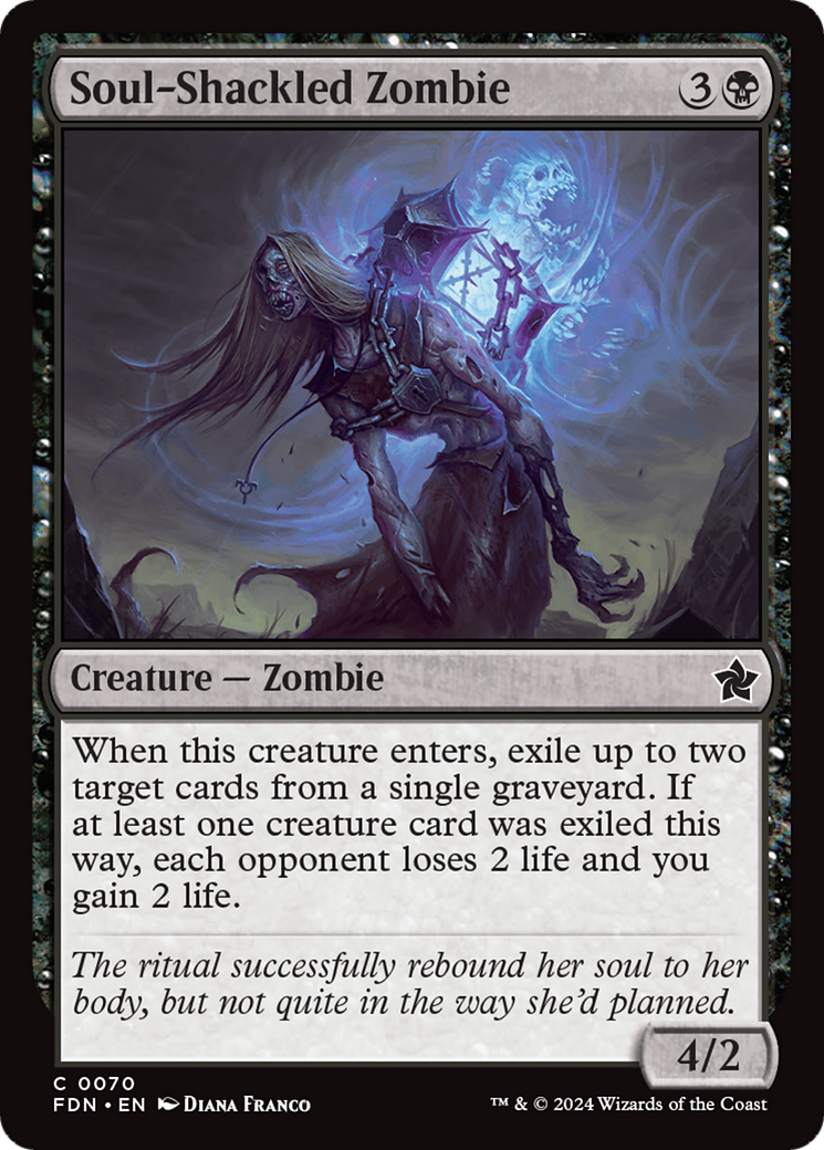 Soul-Shackled Zombie [Foundations] | Card Citadel