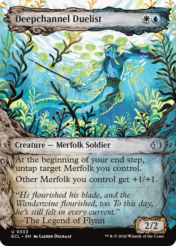 Deepchannel Duelist (Showcase) [Lorwyn Eclipsed] | Card Citadel