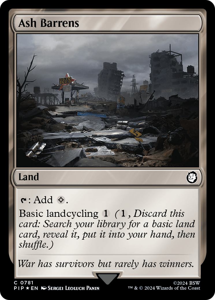 Ash Barrens (Surge Foil) [Fallout] | Card Citadel