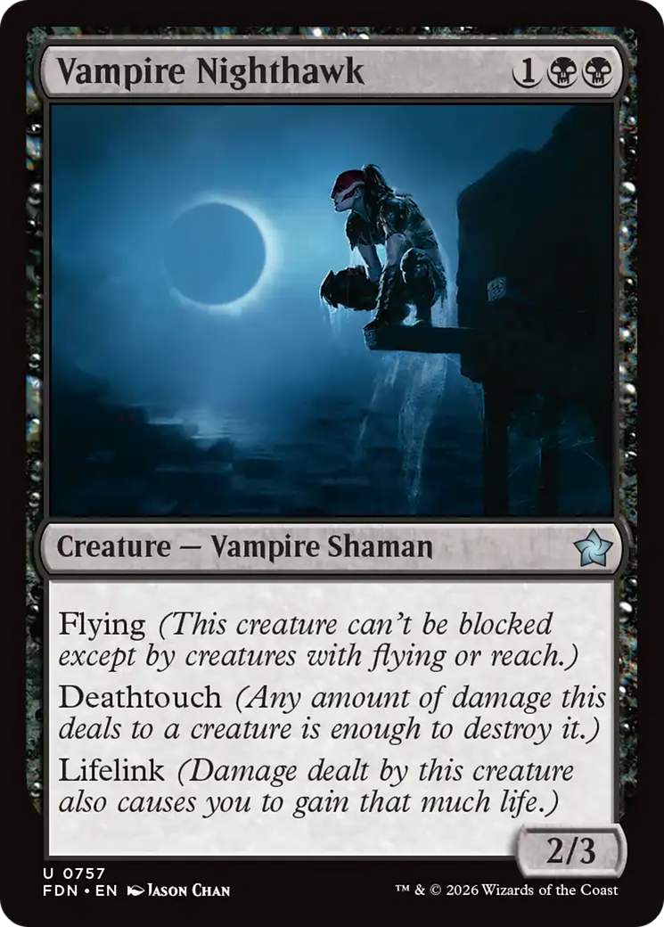 Vampire Nighthawk (0757) [Foundations] | Card Citadel