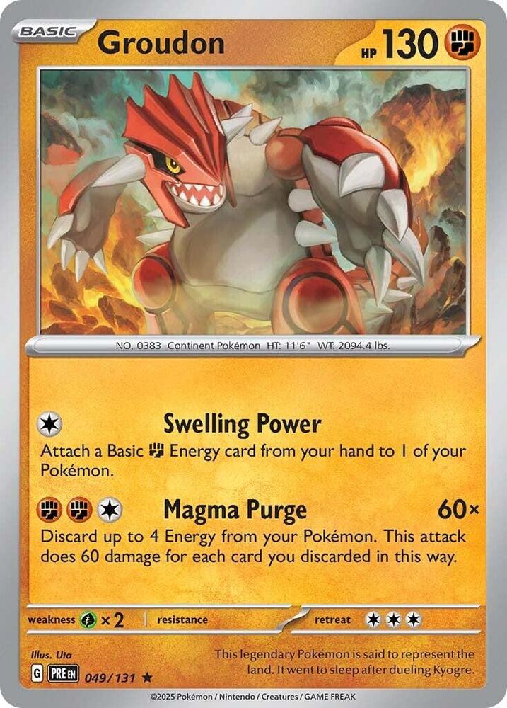 Groudon (049/131) [Scarlet & Violet: Prismatic Evolutions] | Card Citadel