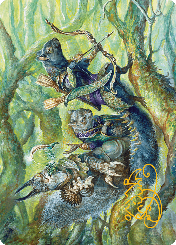 The Odd Acorn Gang Art Card (Gold-Stamped Signature) [Bloomburrow Art Series] | Card Citadel