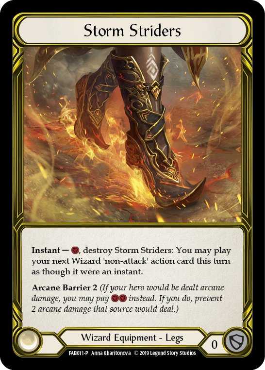 Storm Striders [FAB011-P] (Promo)  1st Edition Cold Foil - Golden | Card Citadel
