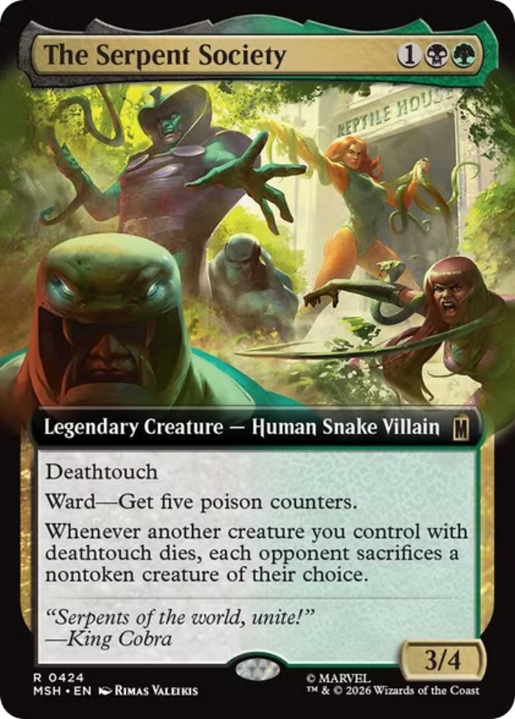The Serpent Society (Extended Art) [Marvel Super Heroes] | Card Citadel